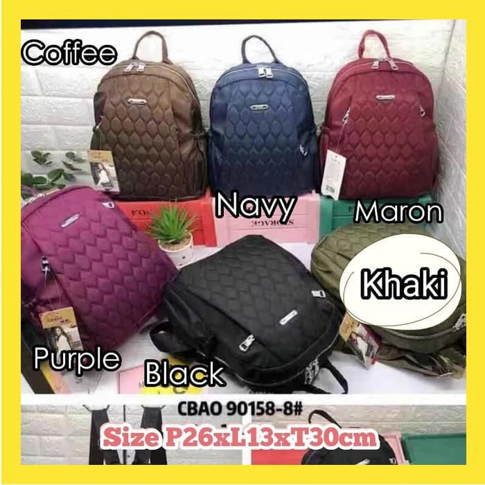 TAS RANSEL WANITA IMPORT CHIBAO BORDIR BACKPACK WANITA MURAH TAS PUNGGUNG BERKUALITAS  FS018