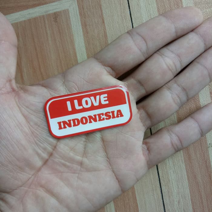 

stiker i love indonesia ukuran sedang