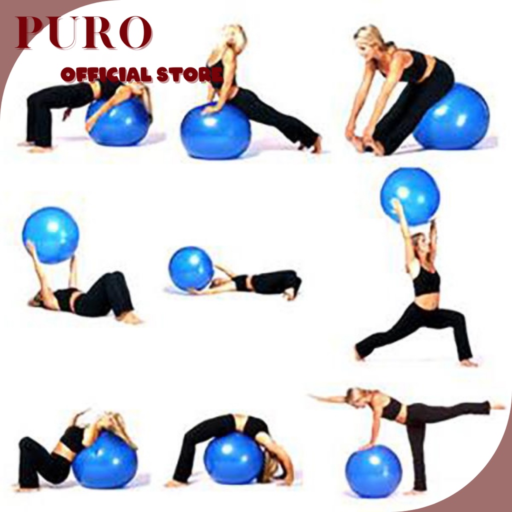 Gymball Fitness Bola Yoga 75cm Bahan Tebal Lebih Elastis / Gym Ball Ibu hamil