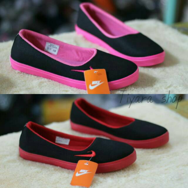 Sepatu wanita slip on.flat slop.santai.nike impor vietnam