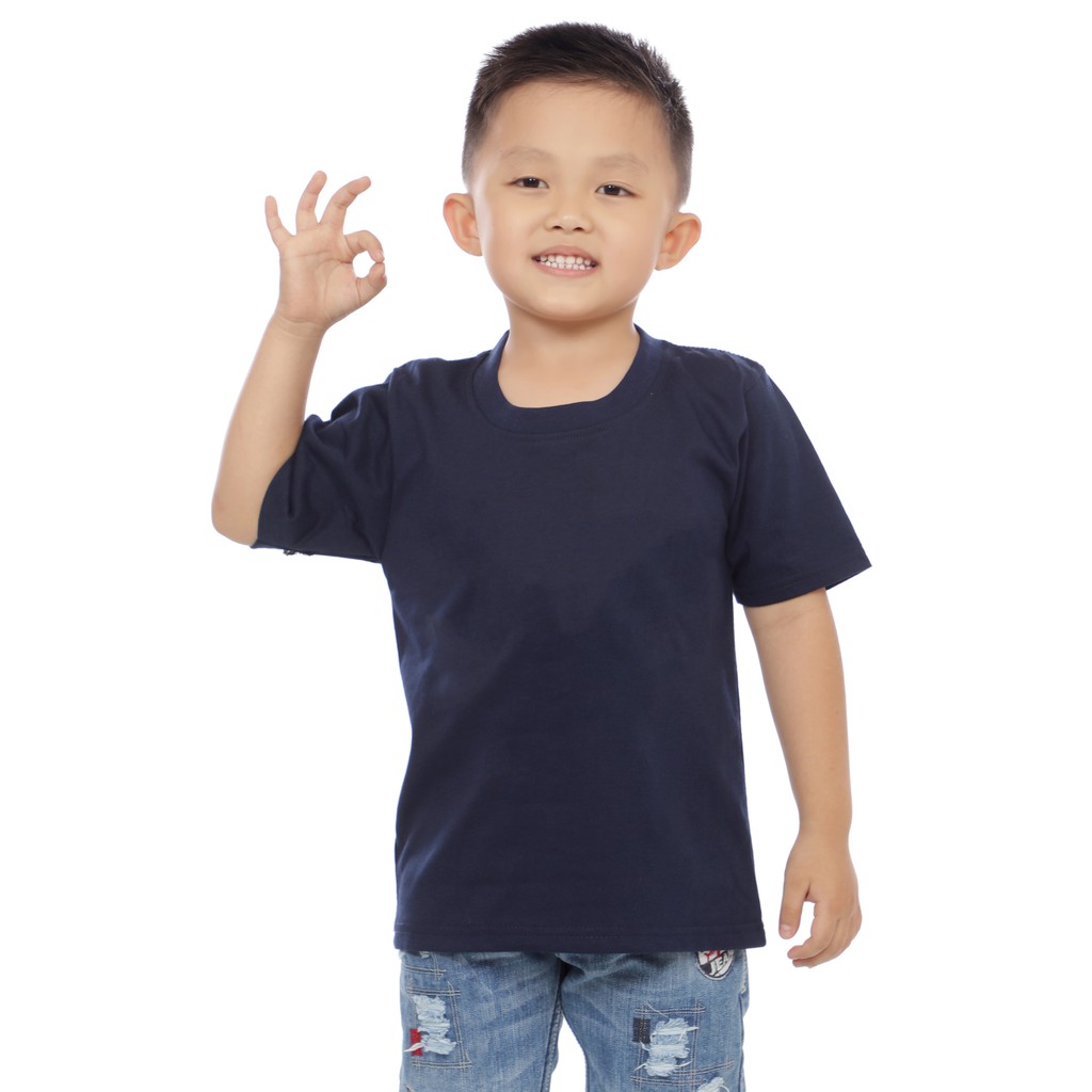 KAOS ANAK POLOS MURAH 1-7 TAHUN BAJU ATASAN ANAK LAKI POLOS BAHAN KATUN LENGAN PENDEK