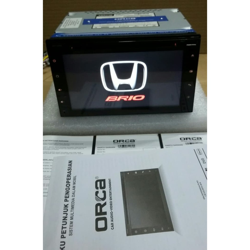 Produk TOP  Tv Mobil Brio Doubledin Brio Headunit Brio double din ORCA-9800 JE71