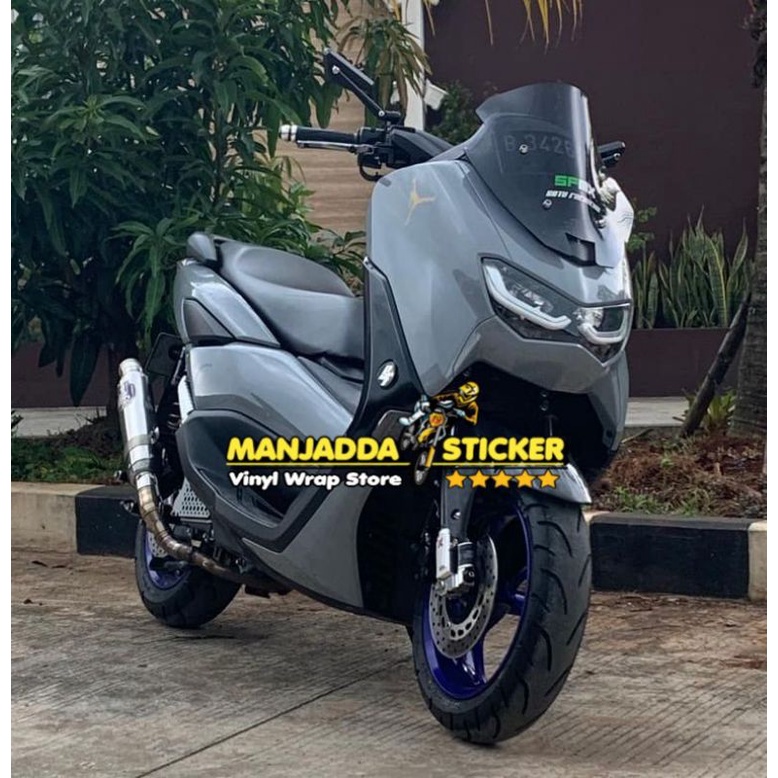 STIKER SKOTLET DARK GREY ABU-ABU SUPER GLOSSY
