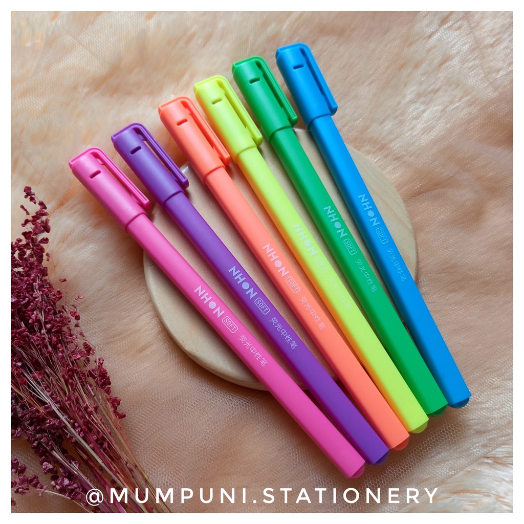 

Gel Pen 6 Warna dalam 1 Paket Merk Nhon