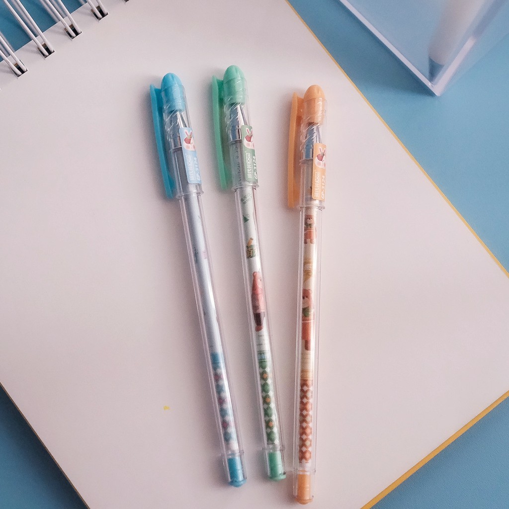 

Pulpen / Pena / Ballpaint Gel Impor Motif Fancy Warna Warni
