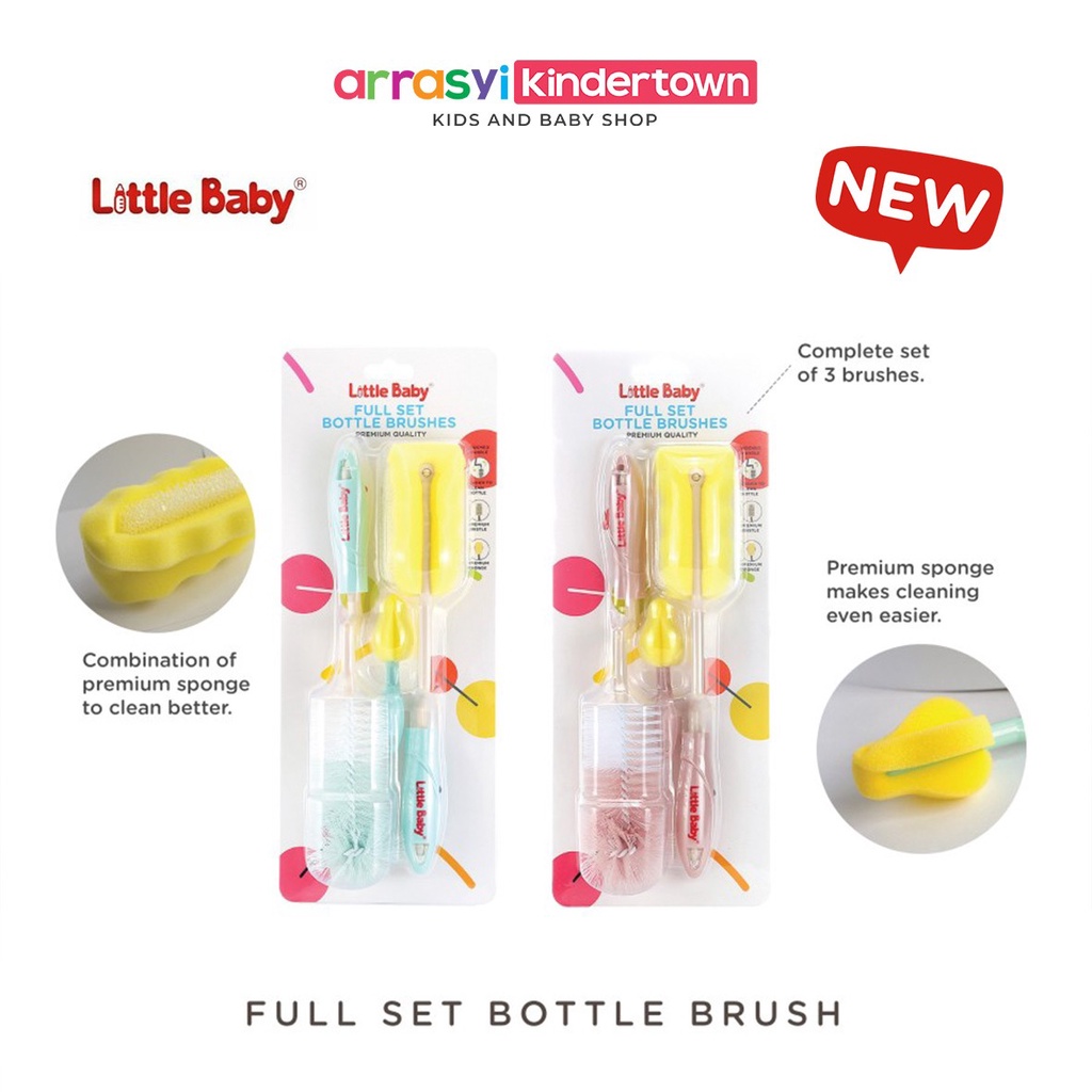 Full Set Bottle Brush Sikat Botol/ Alat Pencuci Botol Bayi