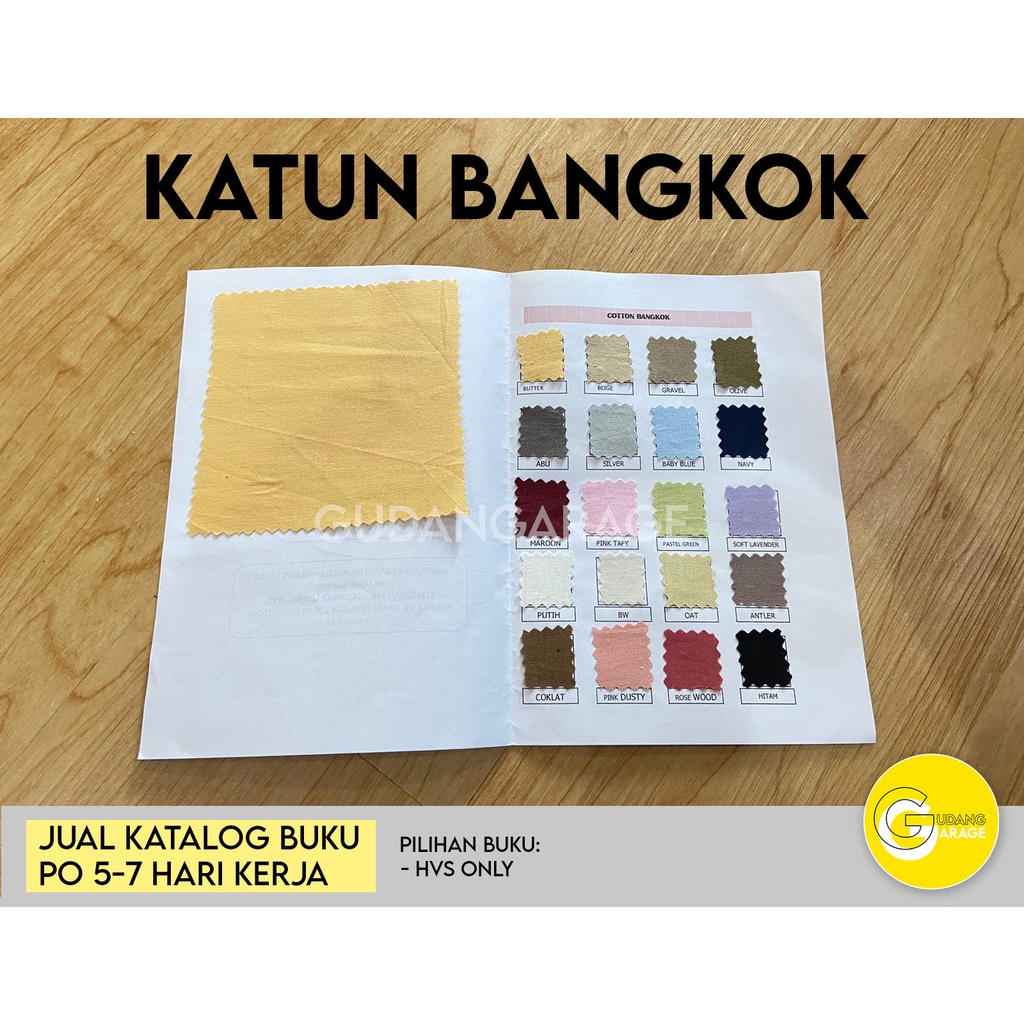Catalog Book Kain 02 - Linen, Katun, Rayon, Polyester (Buku Katalog Warna)
