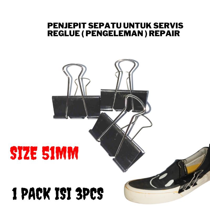 Penjepit sepatu alat press isi 3pcs ukuran 5cm alat bantu reglue