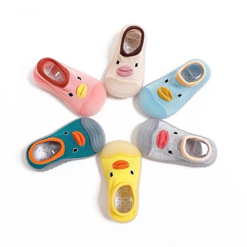 Sepatu Bayi Newborn Prewalker Shoes Anak Alas Karet Kaos Kaki Sepatu Anak Bayi 0 1 2 Tahun Korea Terbaru Skidders Duck