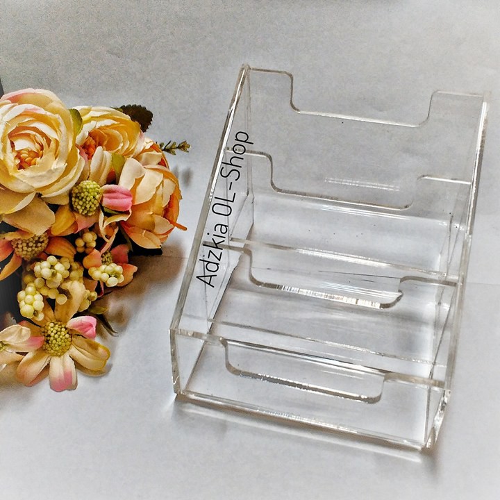 

Tempat Kartu Nama Acrylic 3 Sekat