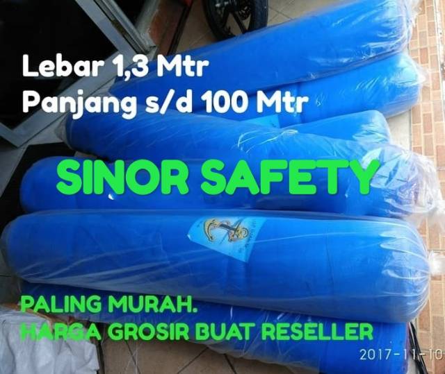 Jaring Pengaman Polynet 1 ROLL 1.3 Mtr x 100 Mtr Jaring Net Safety Konstruksi