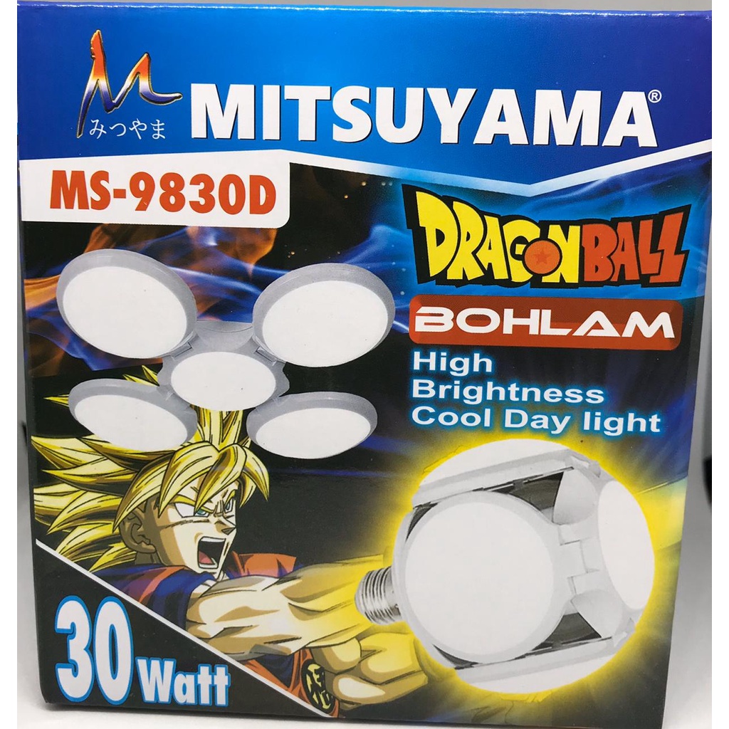 Bohlam Dragon Ball 30 Watt Mitsuyama MS-9830D Lampu Bola UFO Hias LED Football