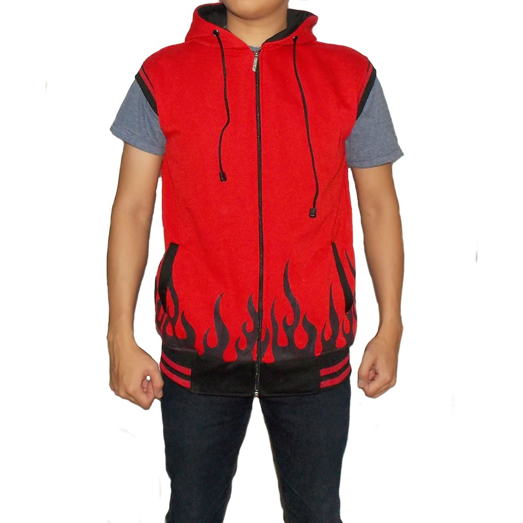 Rompi Naruto Yondaime Hokage Merah - Rompi Yondaime Hokage Merah - Jaket Naruto konoha merah