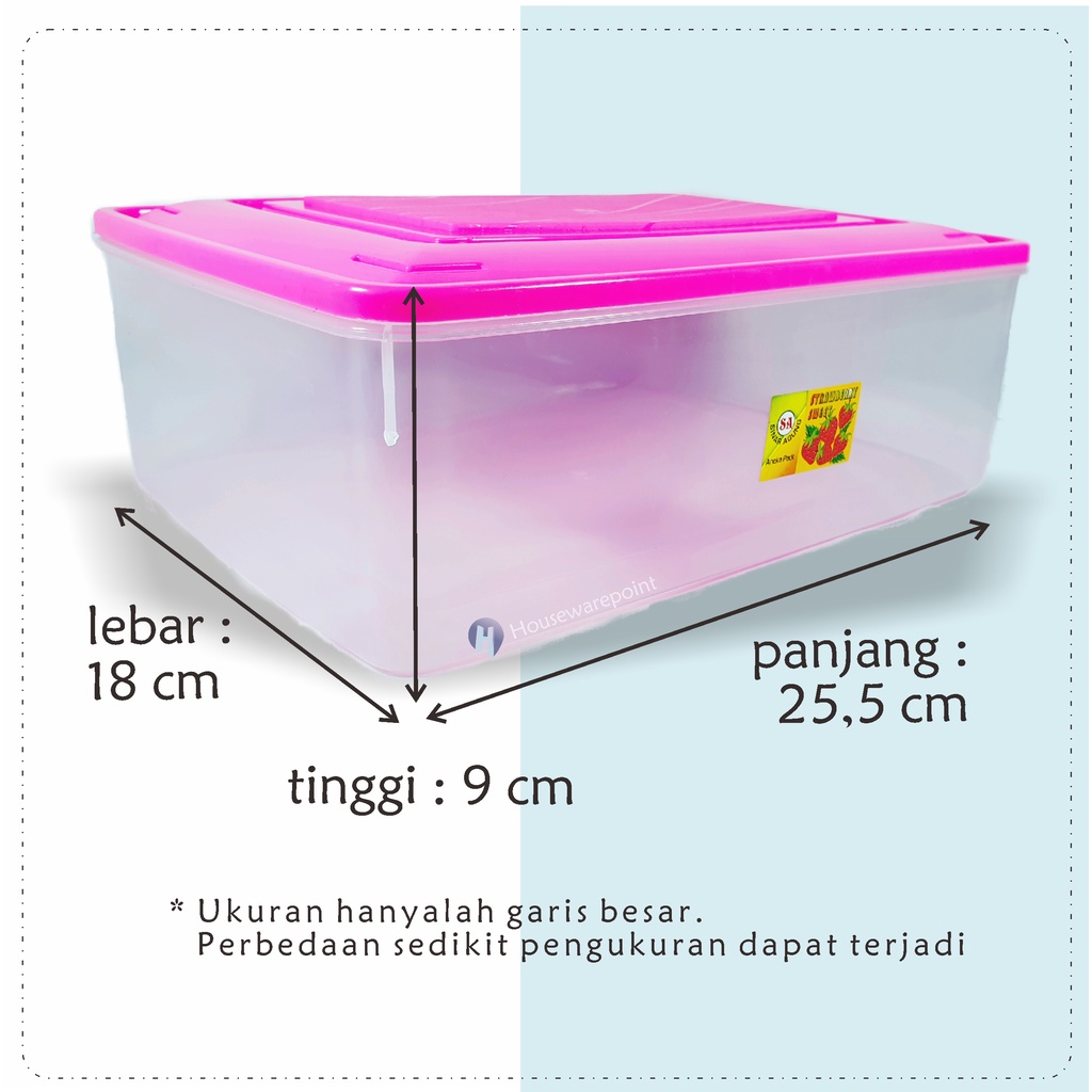 6 pcs Tepak serbaguna/ Kotak plastik/ Kotak plastik serbaguna/ Tepak plastik besar ANEKA 1137