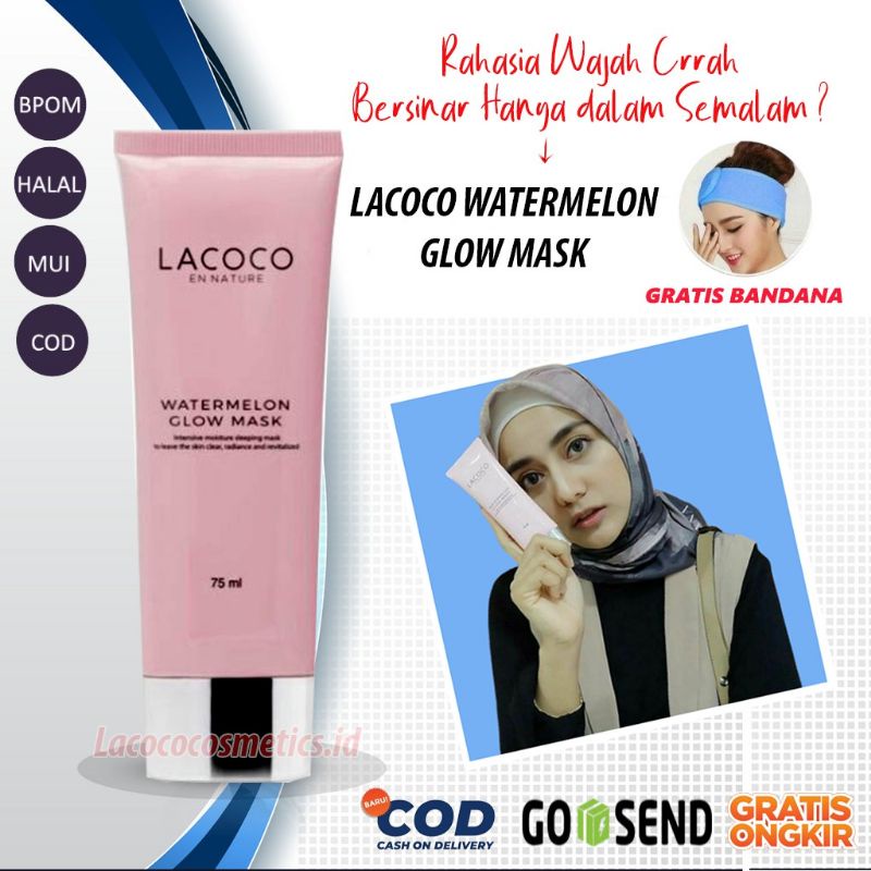 LACOCO WGMASK SLEEPING MASK WATERMELON GLOW MASK