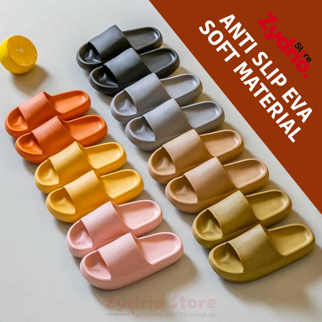 Sandal Selop Anti Slip Slipper EVA Soft / Sendal Karet Rumah Empuk