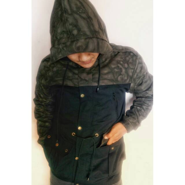 JAKET PARKA CAMO ARMY / JAKET PRIA / JAKET VINTAGE