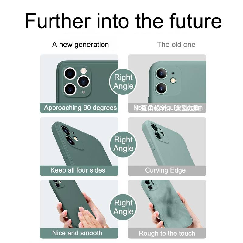 Soft Case Silikon TPU Warna Polos Untuk iPhone 11 Pro MAX 6 6s 7 8 Plus X XS SE 2020 2022 SE3