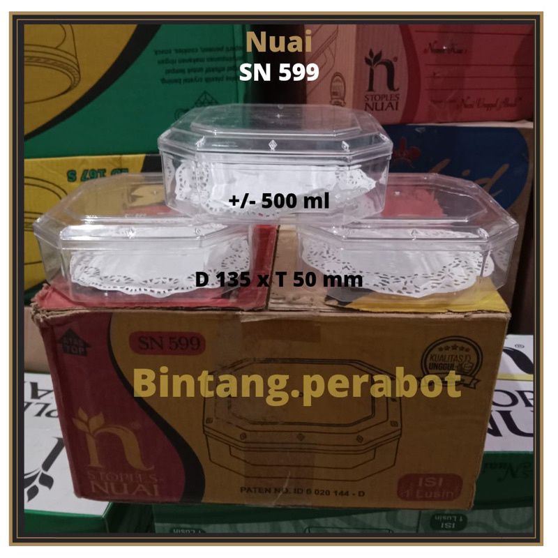 Jual Toples Nuai Sn 599 Segi Delapan 500 Gr Toples Nuai Sn 299 Segi 8 250 Gr Toples Kue 5022