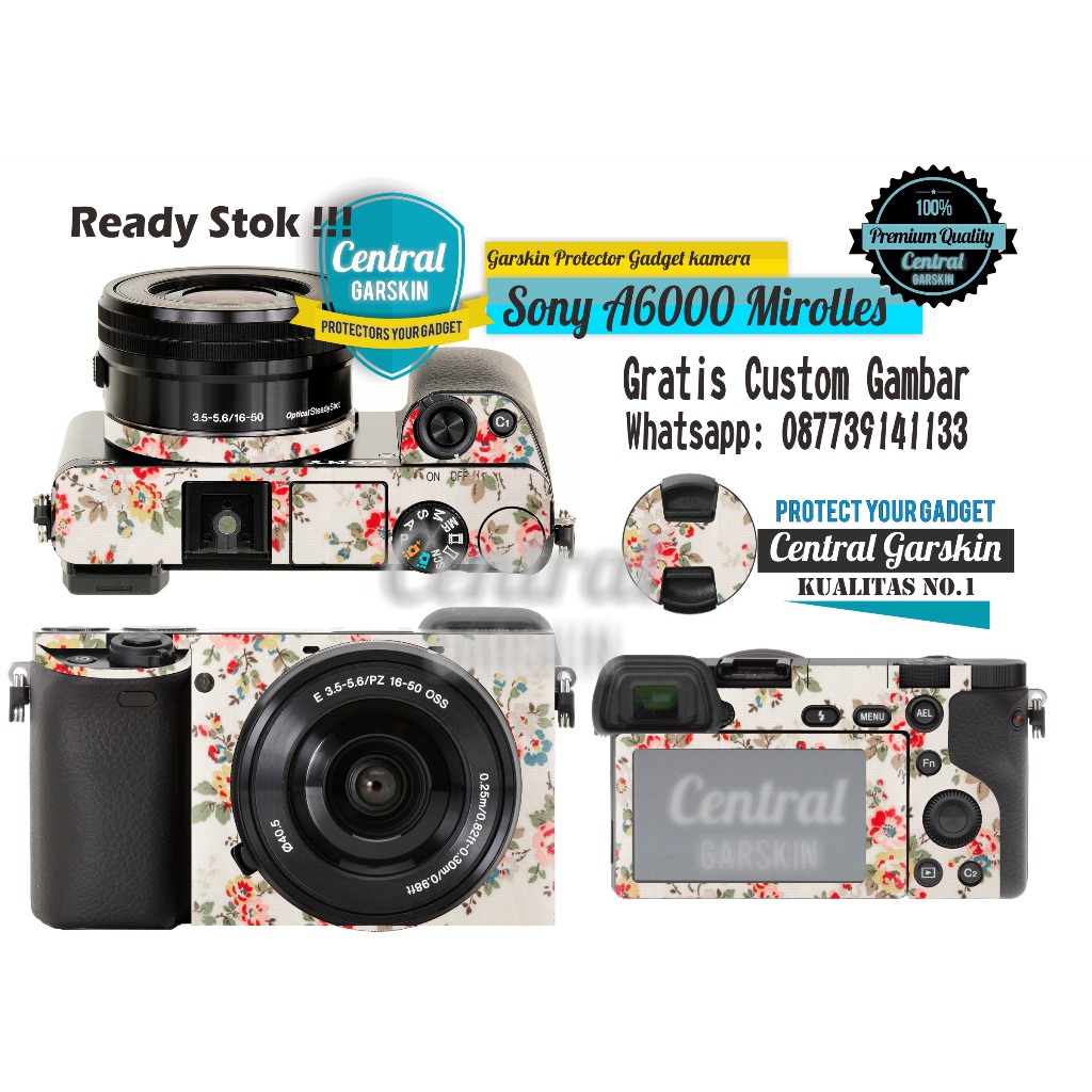 Garskin Kamera Sony A6000 - flower