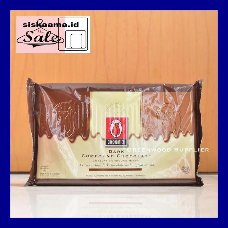 

A40D0Yh Tulip Dark Compound Chocolate - 1Kg (Premium Quality) D50Tr40V