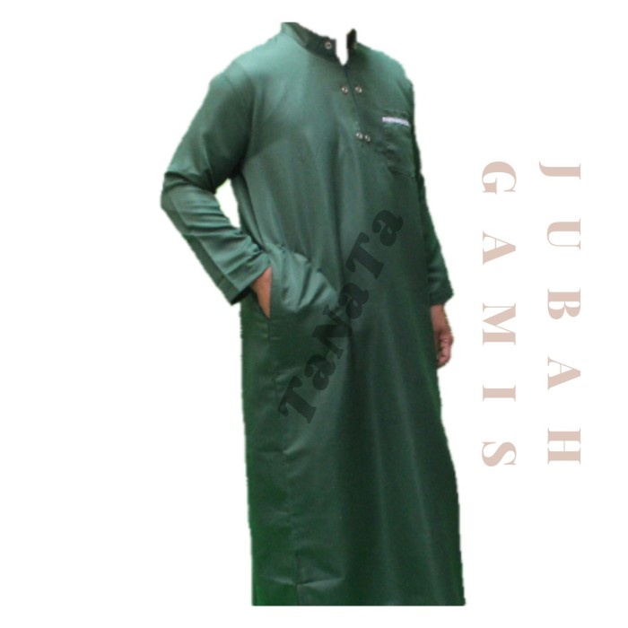 NEW JUBAH GAMIS PRIA REMAJA HINGGA DEWASA BAHAN BALOTELI ADEM WARNA HIJAU - Hijau, M