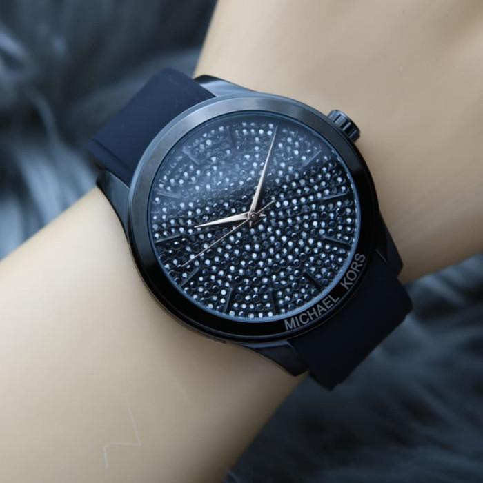 Dijual Jam Tangan Wanita MK Full Mata 122 - Full Black Limited