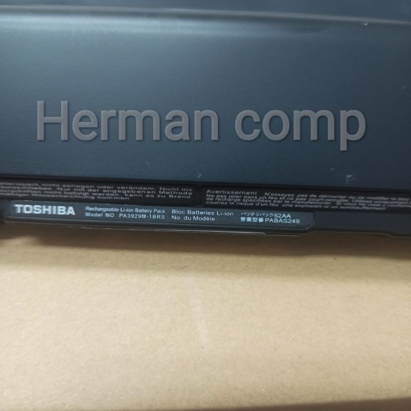 Original Baterai Laptop Toshiba Portege R830 Series