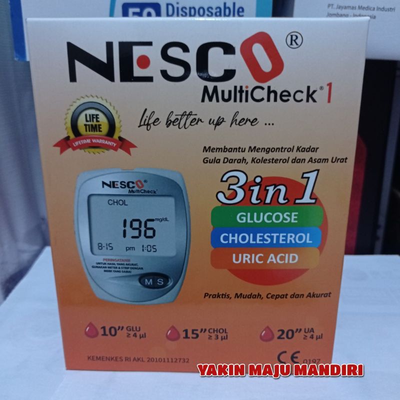 NESCO Multicheck / Alat Tes Gula Darah / Kolestrol / Asam Urat