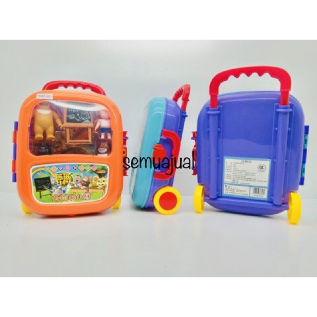 [JUALSEMUA18]MAINAN ANAK TAS TROLY BERUANG SEKOLAH / SCHOOL BEAR
