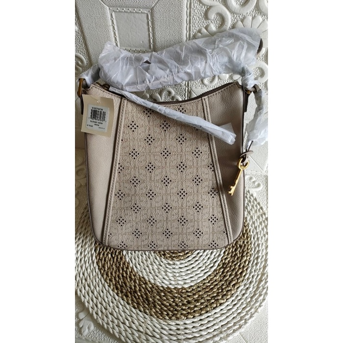 Tas Wanita Fossil Talia Crossbody Bag Gray Stone Grey Multi Cuci Gudang