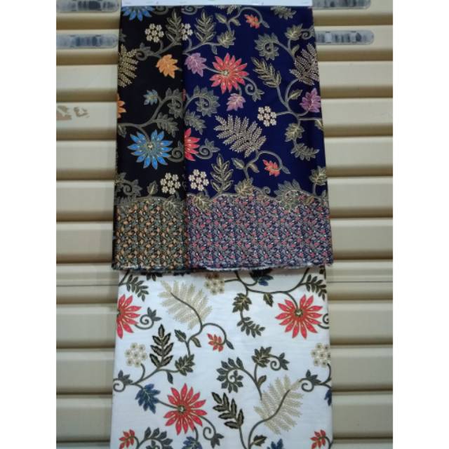 bahan batik semi sutra/batik silk meteran