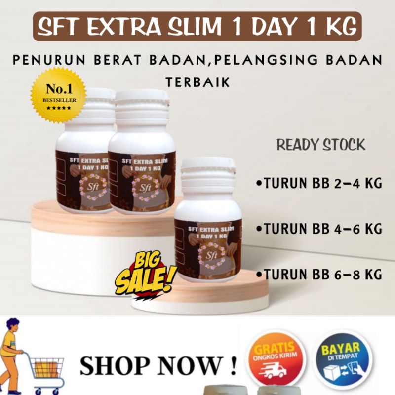 [PROMO] PELANGSING BADAN | SFT EXTRA SLIM 1 DAY 1KG - SFT EXTRA SLIM ORIGINAL 1 DAY 1KG ISI 3 | PENU