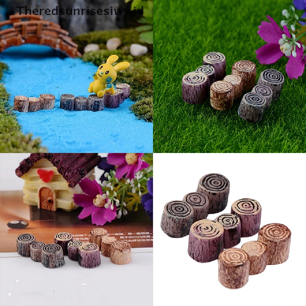 (Theredsunrisesiwy.Id) Miniatur Jembatan Pohon Bahan Resin Untuk Dekorasi Taman Mini / Craft Diy