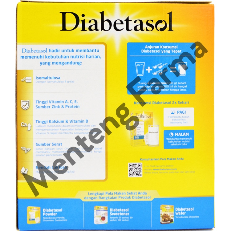 Diabetasol Vanilla 1000 Gram - Susu Penambah Nutrisi Khusus Diabetes