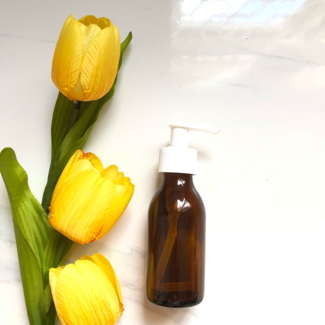 Botol kaca coklat pump 100ml