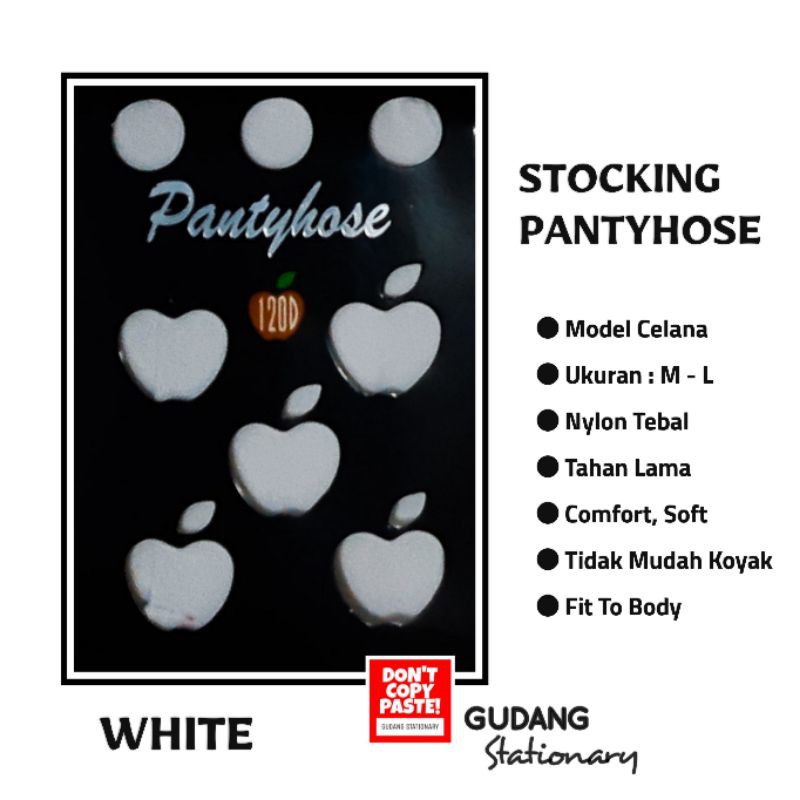 Stocking Pantyhose Apple 120D Putih