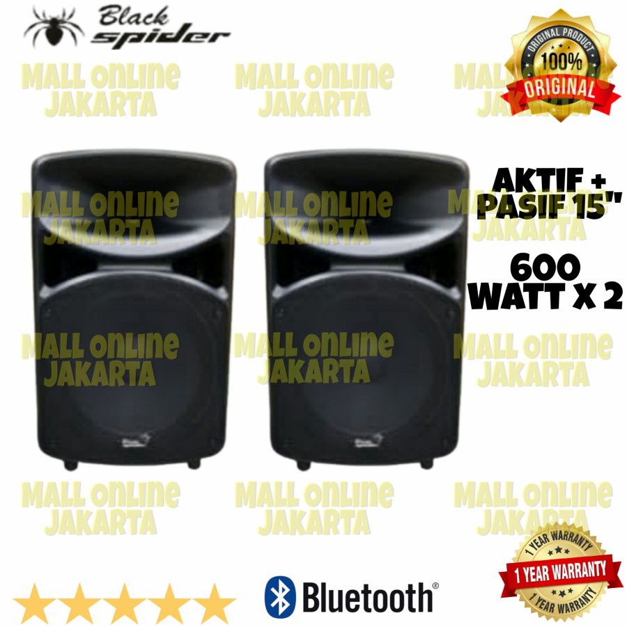 Speaker aktif Pasif 15 inch Blackspider bs 1503AP Aktiv Pasiv Bs 1530