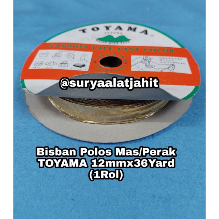 Bisban satin polos Toyama Mas Perak 1Rol @36yrd =rp.52.000/1rol