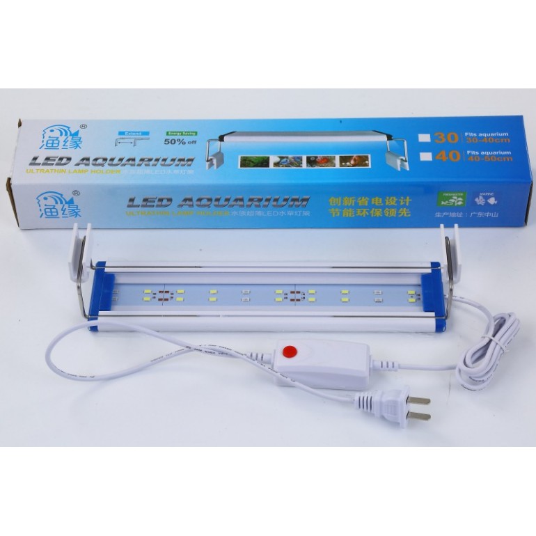 Lampu Aquarium HY-402 20-30cm Led Super Bright Ultrathin Light Lamp 3w