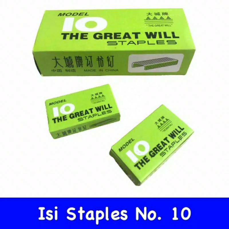 

Isi Staples The Great Will No. 10 1M
