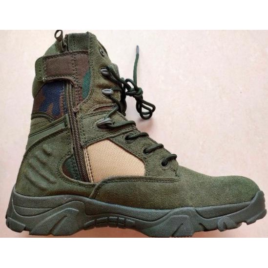Sepatu Delta Force 8 Inch Hijau Tactical Boots Sepatu Boots PDH - 38