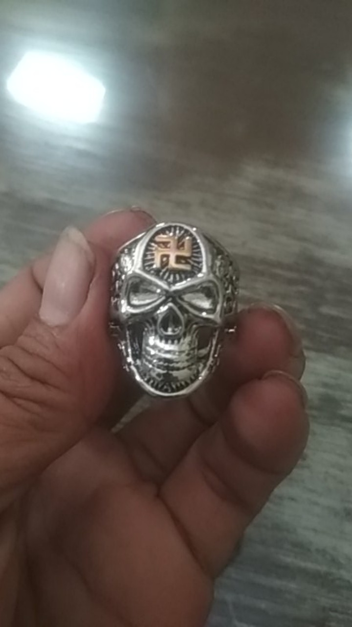 Cincin Stainless Steel 316l Gaya Retro Dengan 7 Engsel Untuk Pria