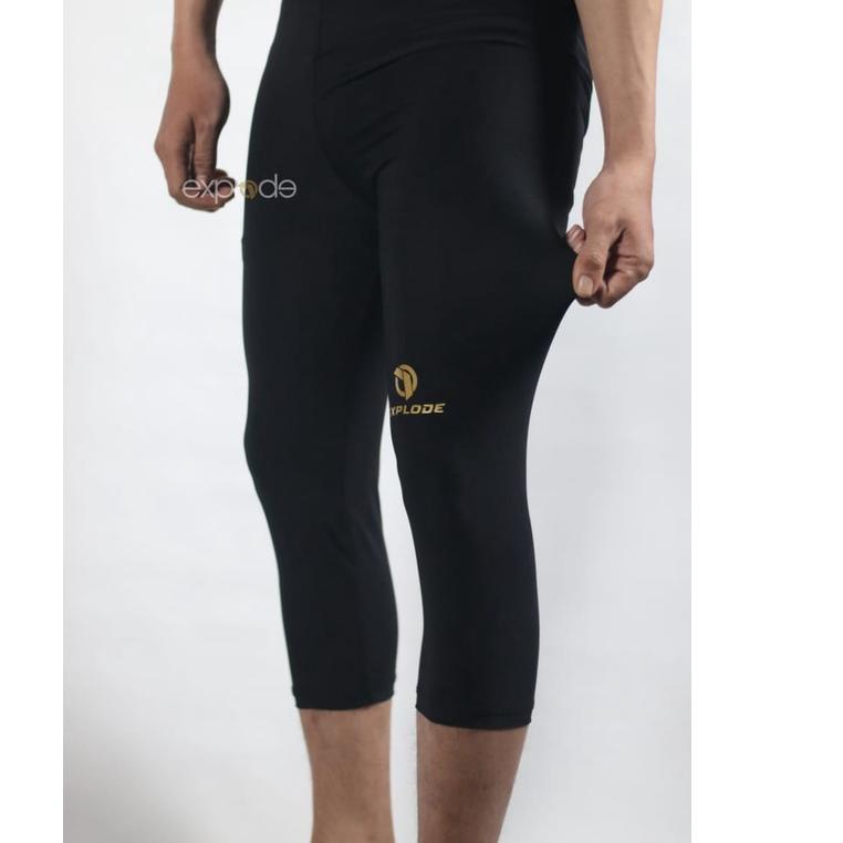 ➴ leging 3/4 / leging pria dan wanita / leging olahraga / celana plahraga ♩