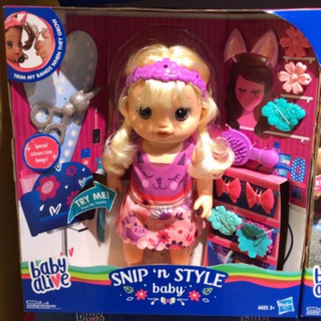 baby alive doll snip n style