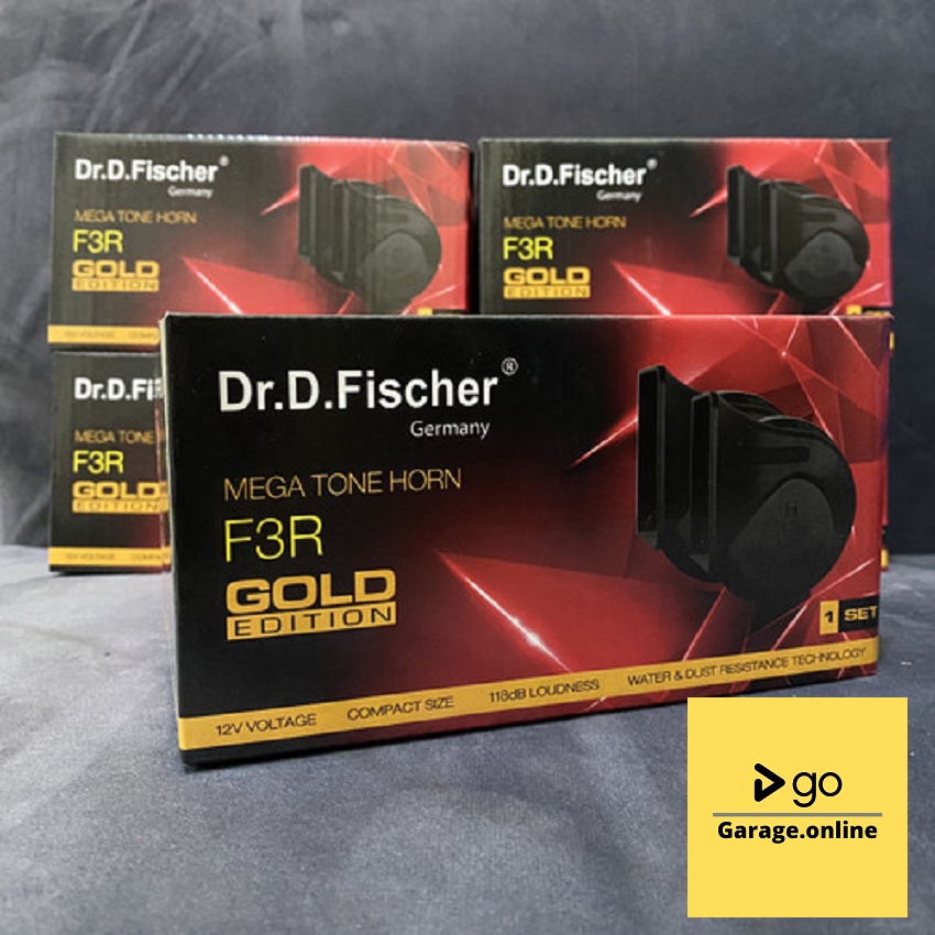 Klakson Keong Dr D Fischer F3R GOLD EDITION 12V Untuk semua Mobil dan Motor Original