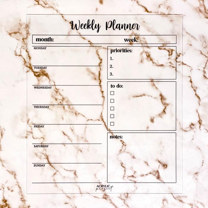 

Notebook / Acrylic Weekly Planner B Akrilik