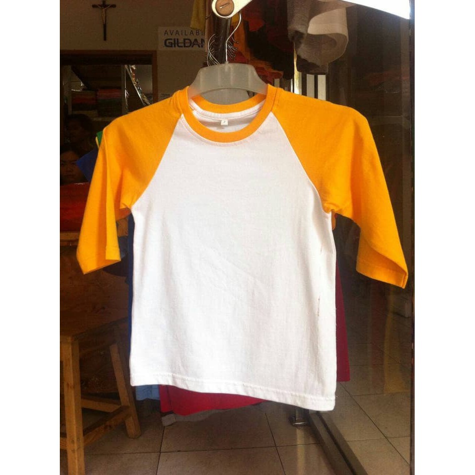 Kaos Polos Raglan 20S Cotton Combed Size Xs