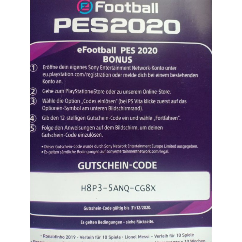 Codice Sconto Playstation Store Pes 2020