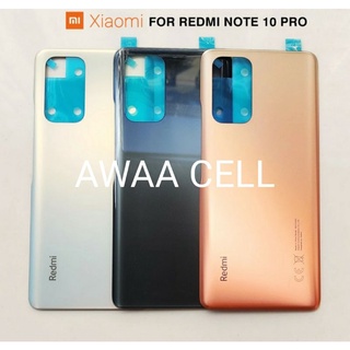 backdoor tutup batre xiaomi redmi note 10 pro back cover redmi note 10 pro bahan kaca